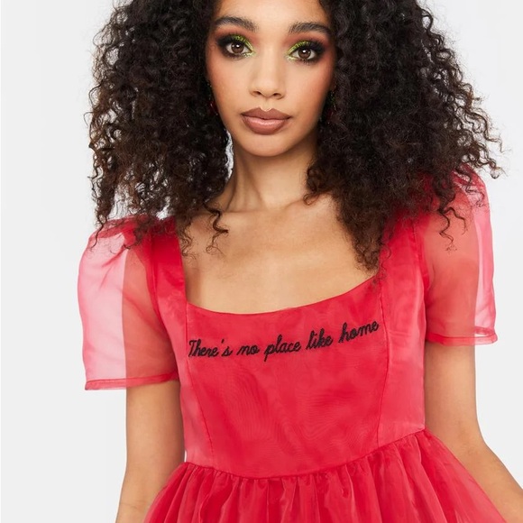 Wizard of Oz red puff dress from dolls kill - Picture 2 of 4